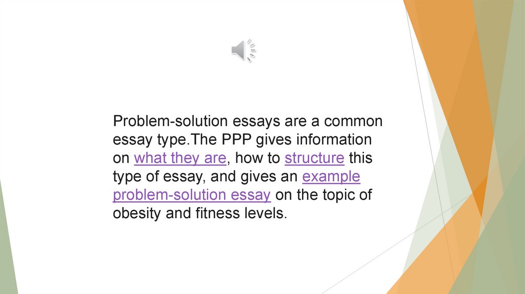 problem solution essay explanation