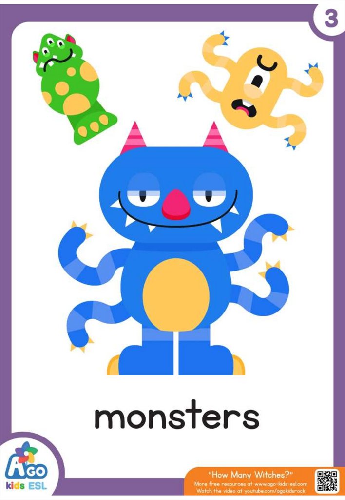 Kindergarten карточки Монстер Мон. Monsters ESL. Monster Vocab. Monster Vocab game Preview picture.