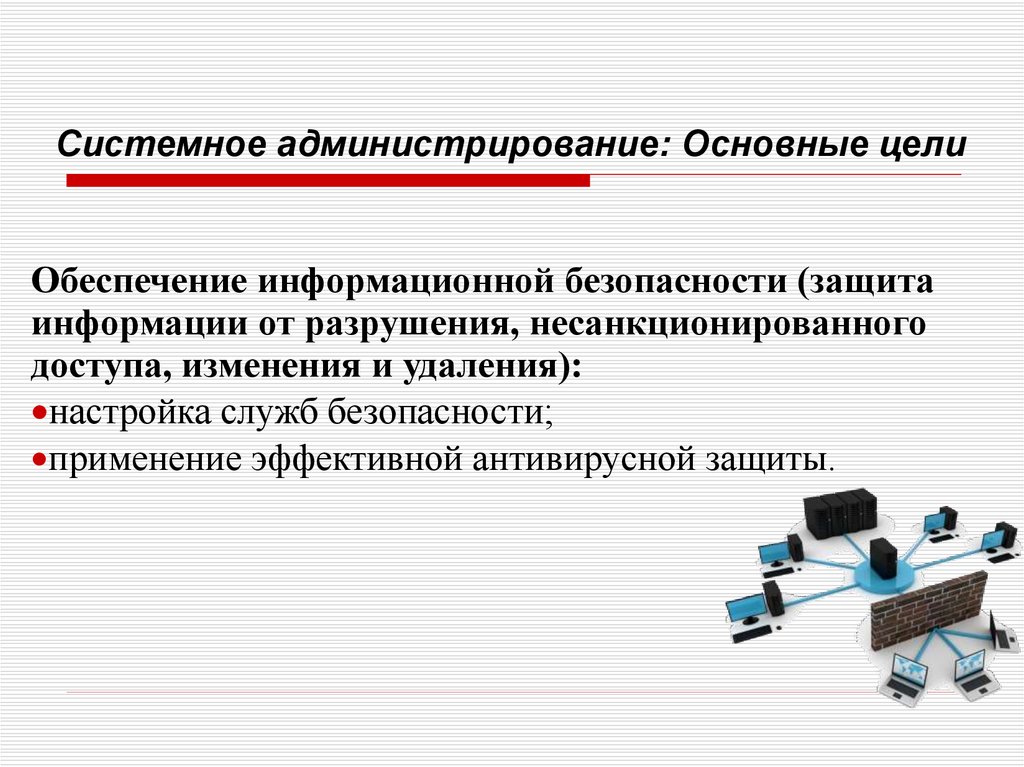 Администрирование сетевых систем презентация