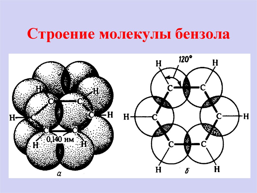 Недопустимое изображение молекулы бензола