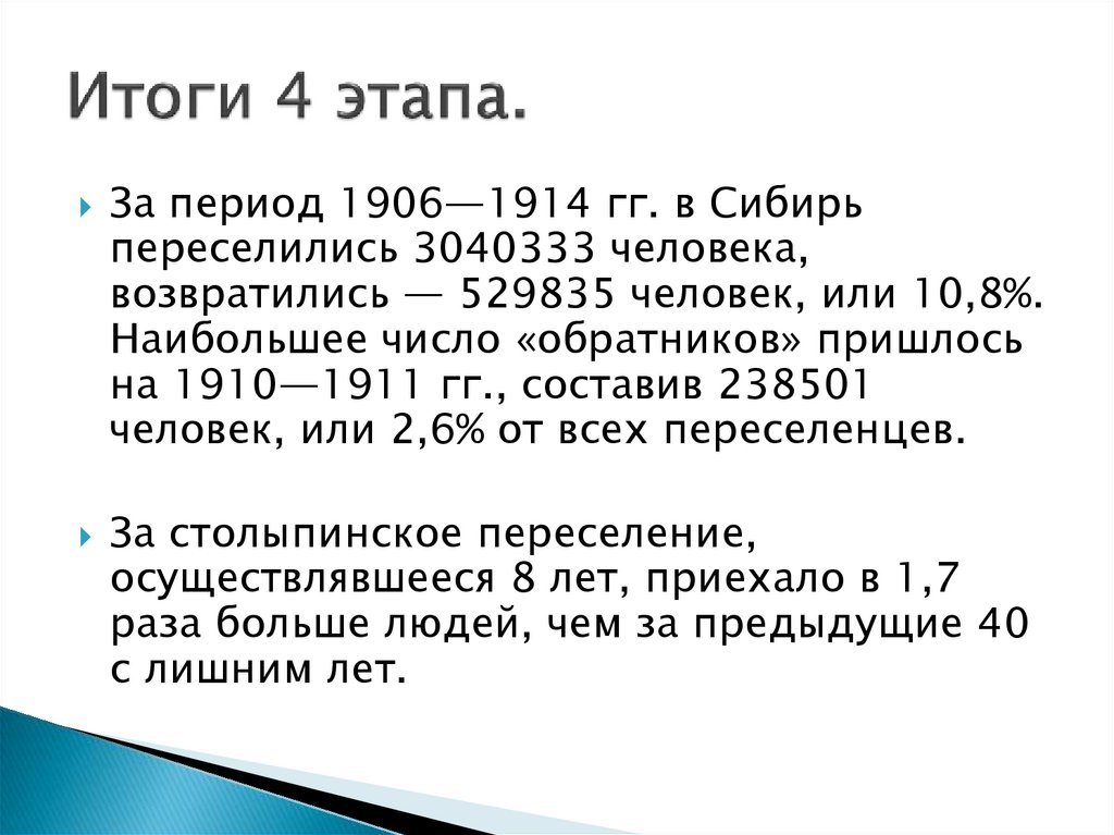 Итоги 4 этапа.