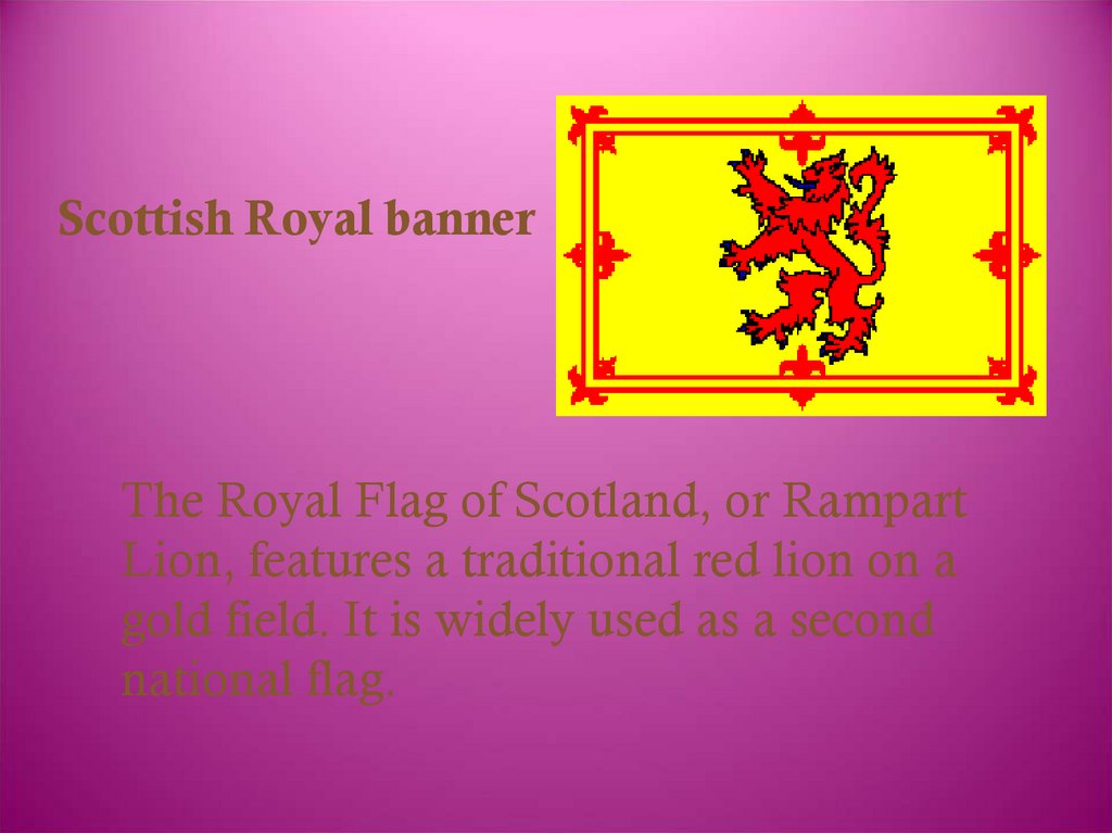 Scottish Royal banner