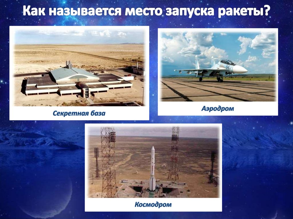 Как называется место запуска ракеты?