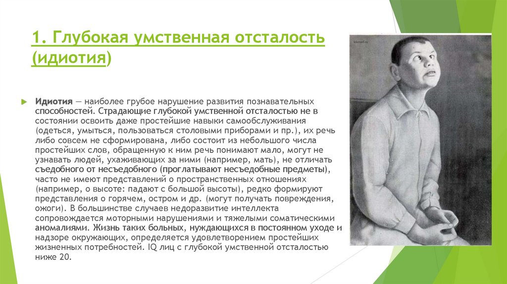 Умственно идиотия