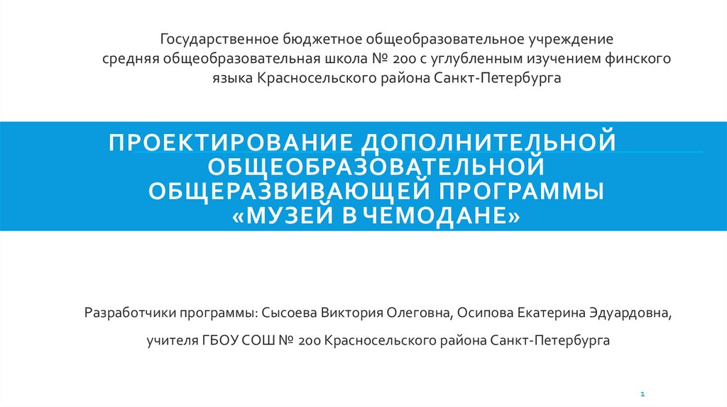 Образец дополнительной общеобразовательной общеразвивающей программы