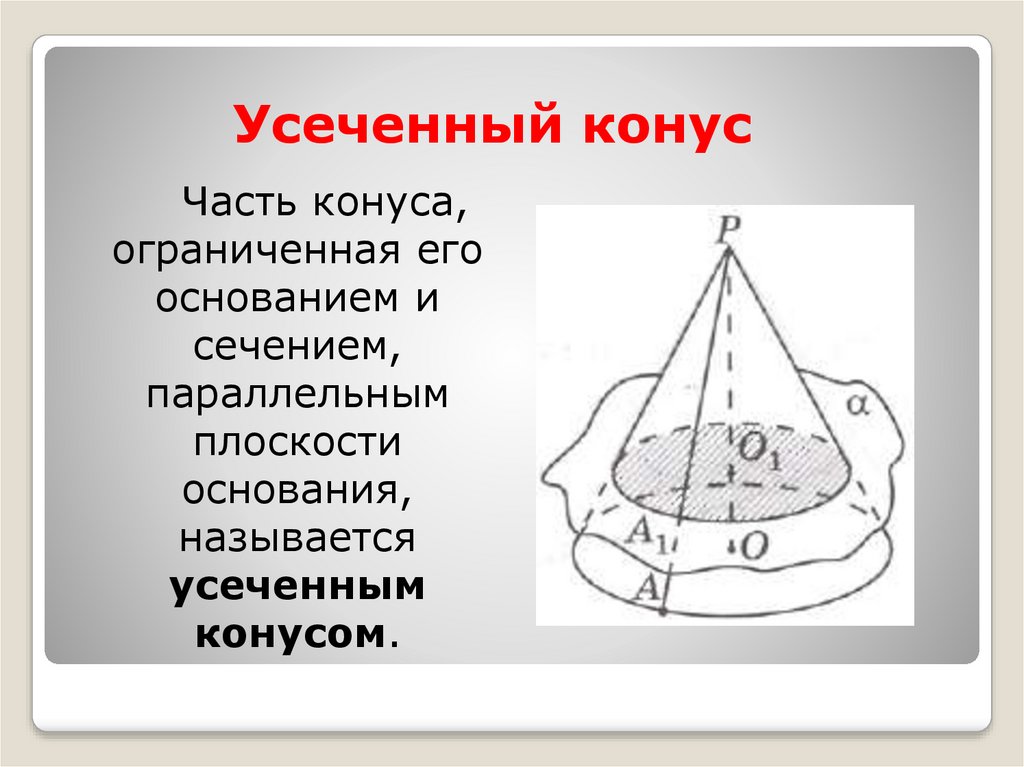 Усеченный конус - презентация онлайн