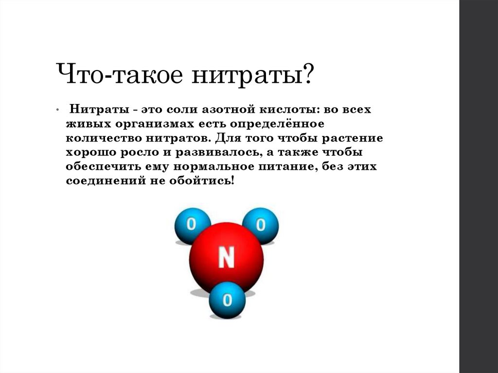 Нитраты - презентация онлайн
