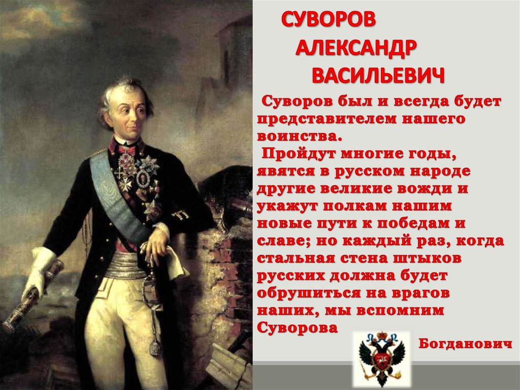 Презентация на тему александр васильевич суворов