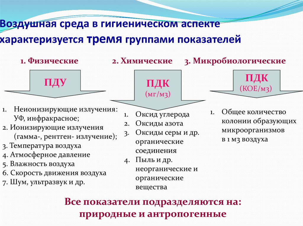 Атмосферный воздух гигиеническая оценка