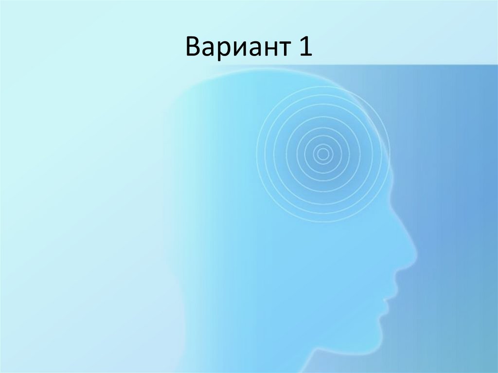 Вариант 1