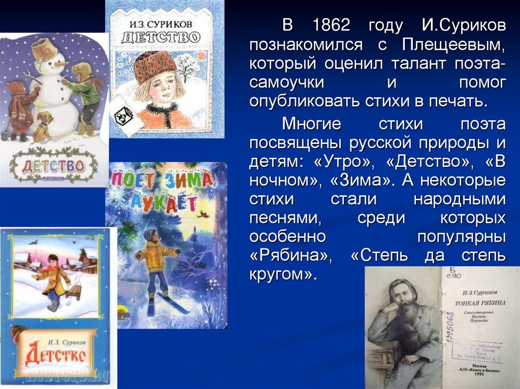 Суриков лето 2 класс литературное чтение презентация