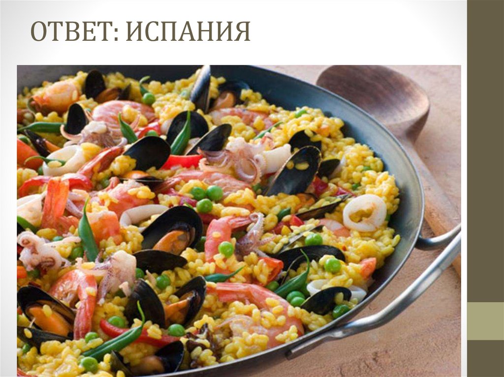 ОТВЕТ: ИСПАНИЯ