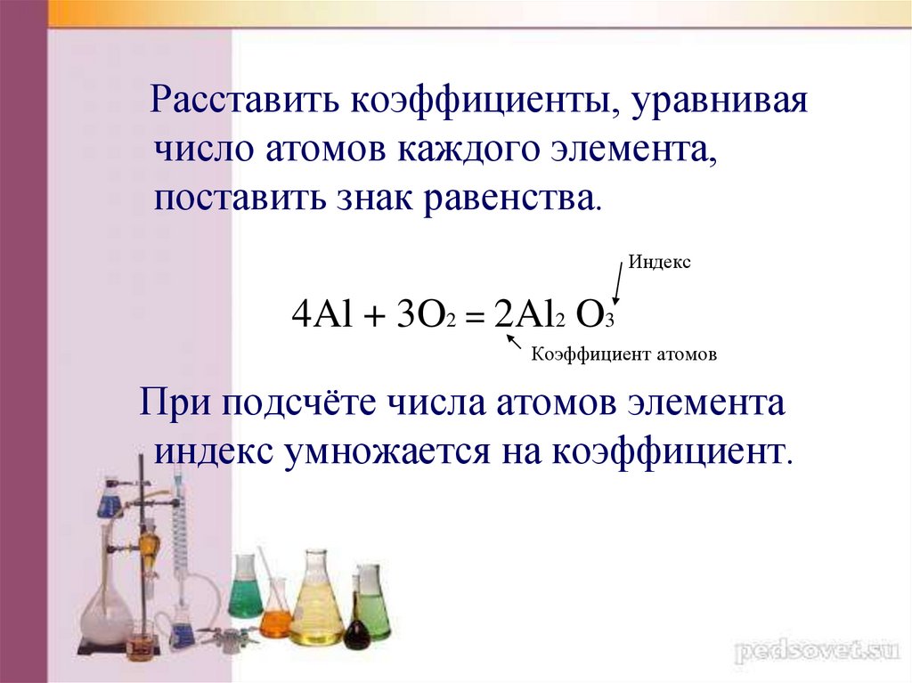 Закон сохранения в химии