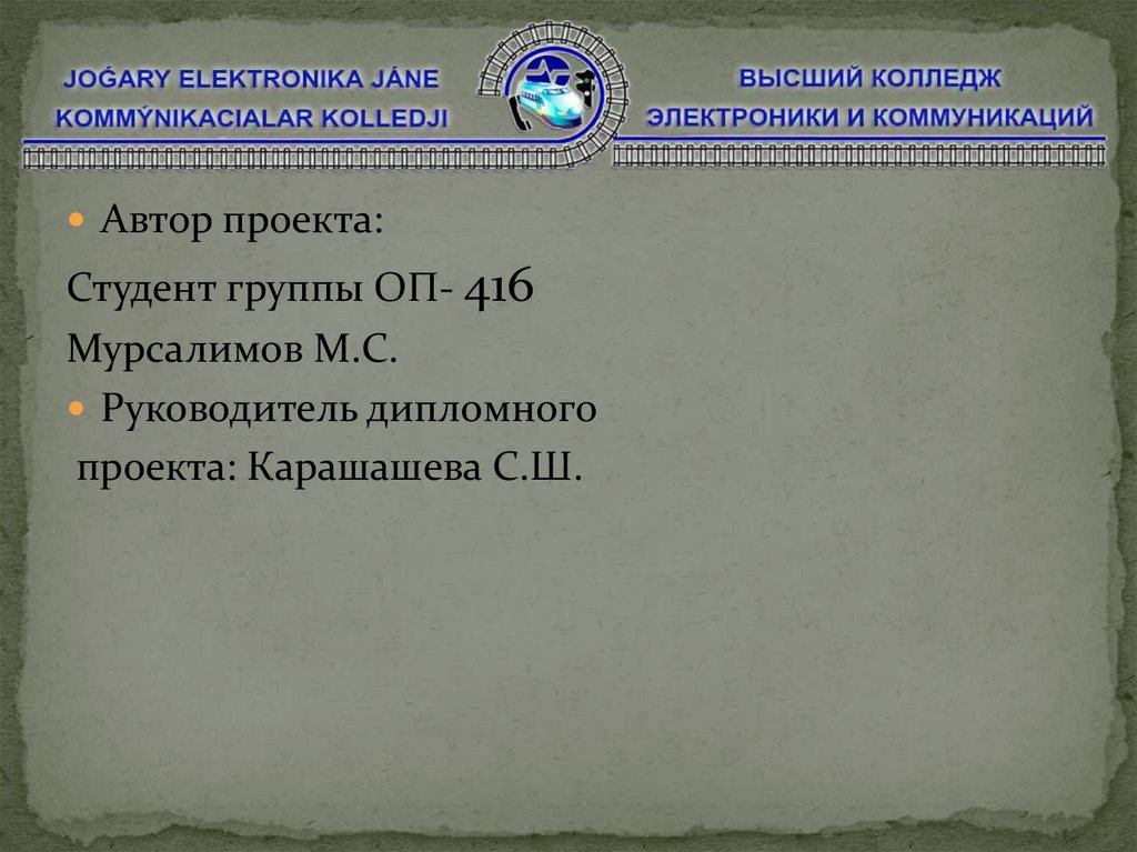 Организация работы участковой станции дипломный проект