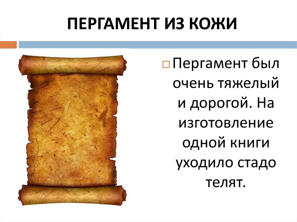 Пергамент презентация