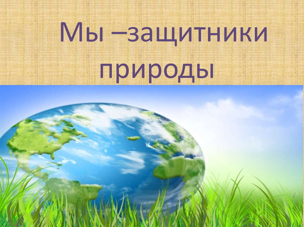 Защитники природы презентация