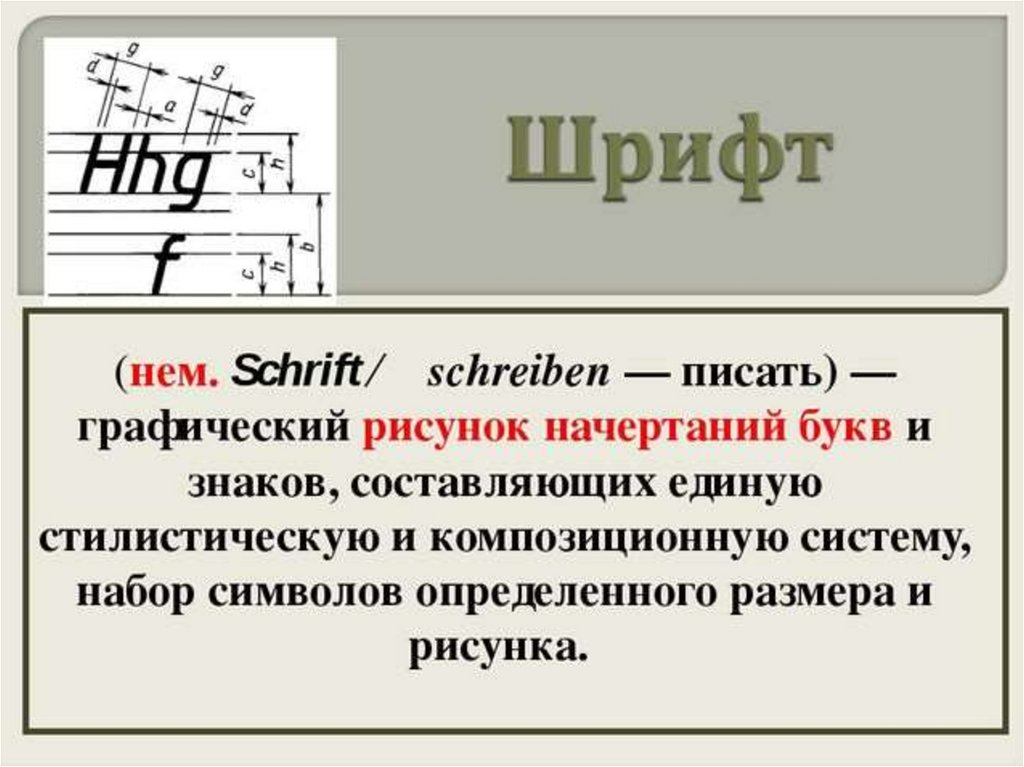 Шрифт для презентации онлайн