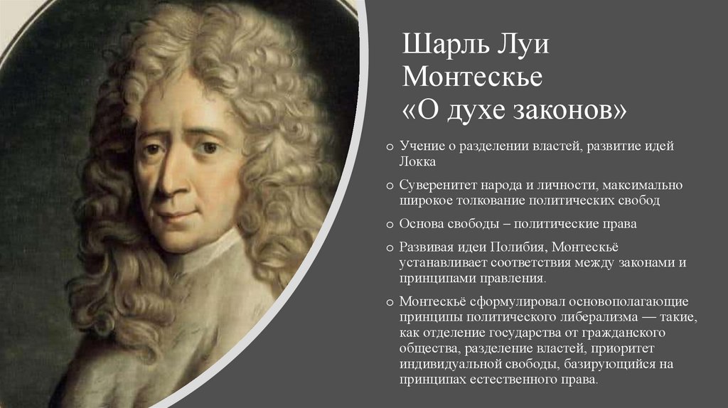 Идеи локка и монтескье. Шарль Луи Монтескье о духе законов. Монтескье о духе законов. Учение Монтескье. Шарль Луи де Монтескье о духе законов.