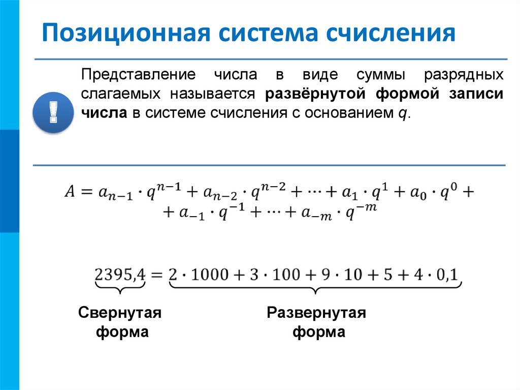 Различные представления чисел