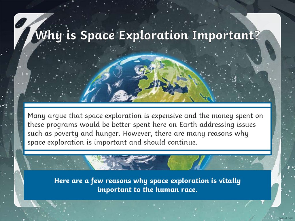 why is space exploration important essay