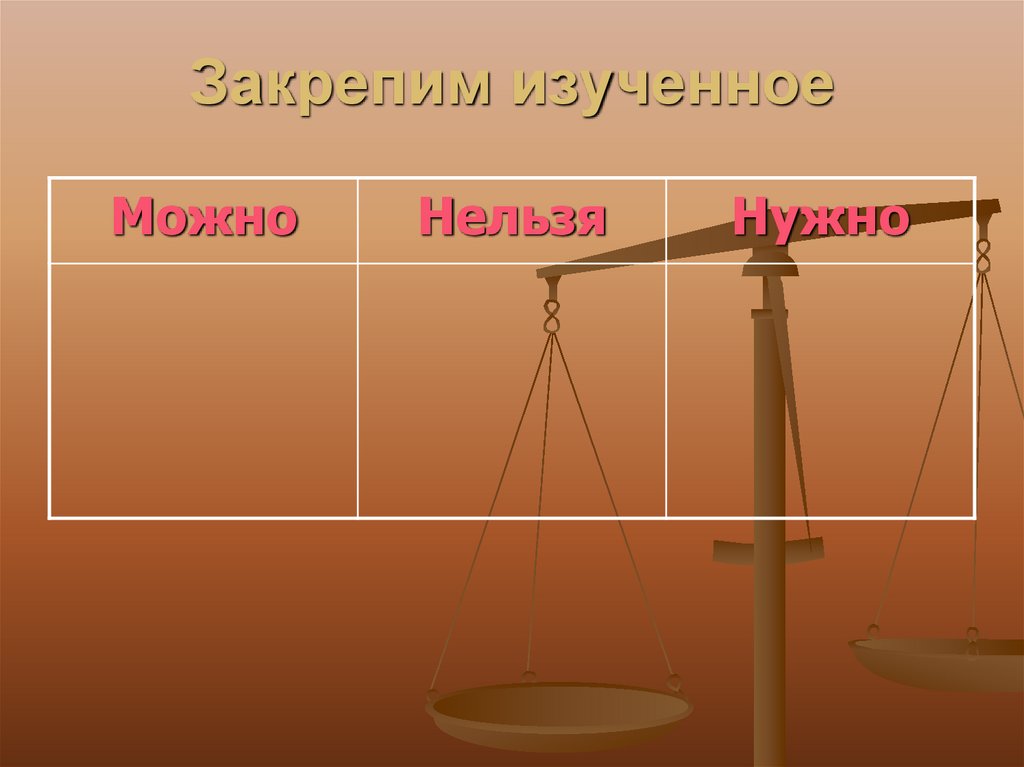 Закрепим изученное