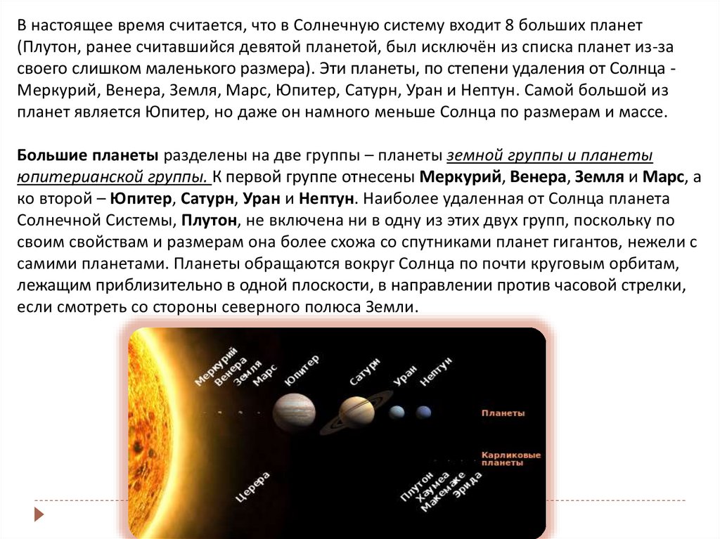 В состав солнечной системы входят тест