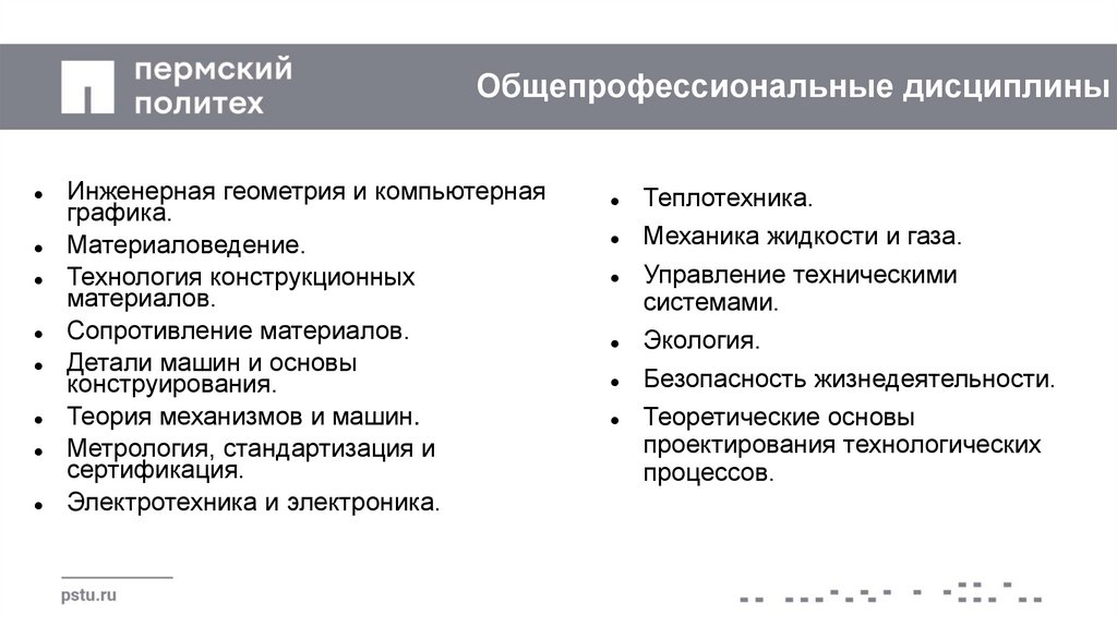 Общепрофессиональные дисциплины