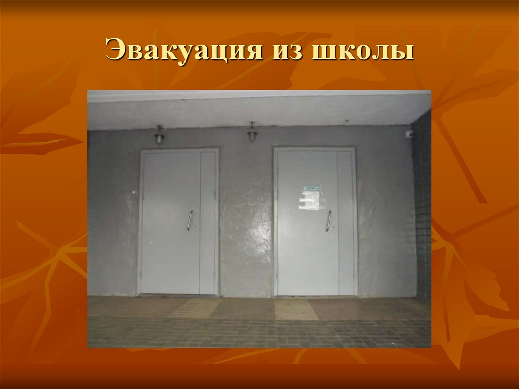 Эвакуация из школы