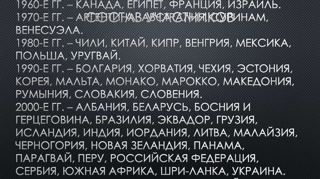 Состав участников