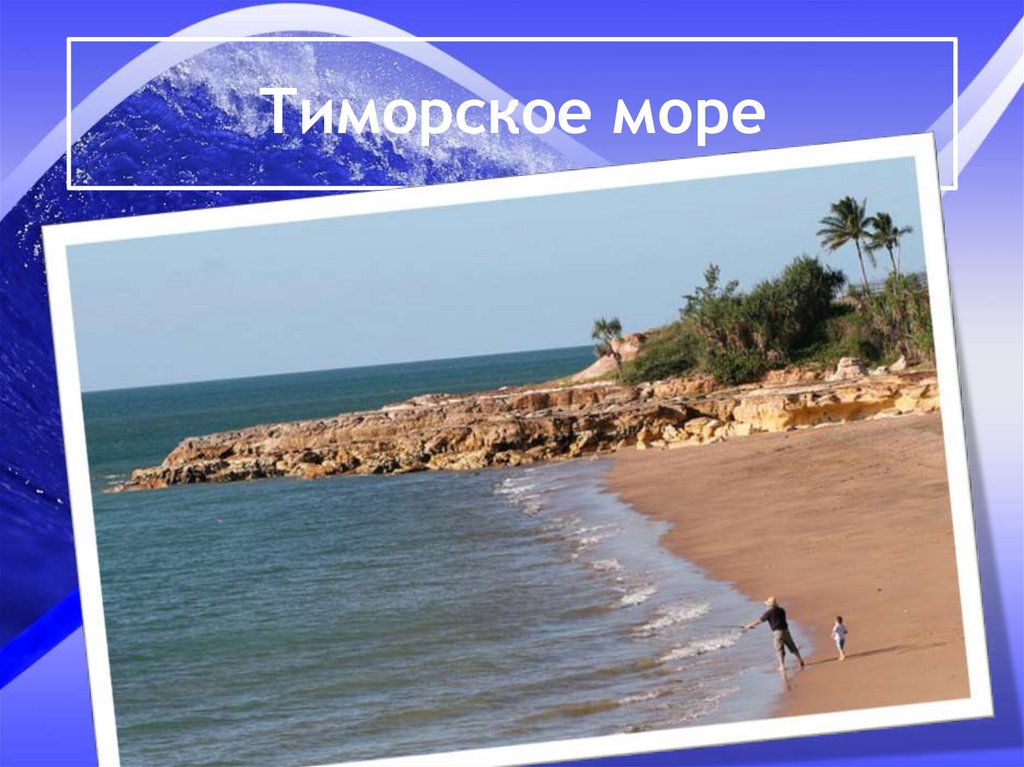 Тиморское море омывает