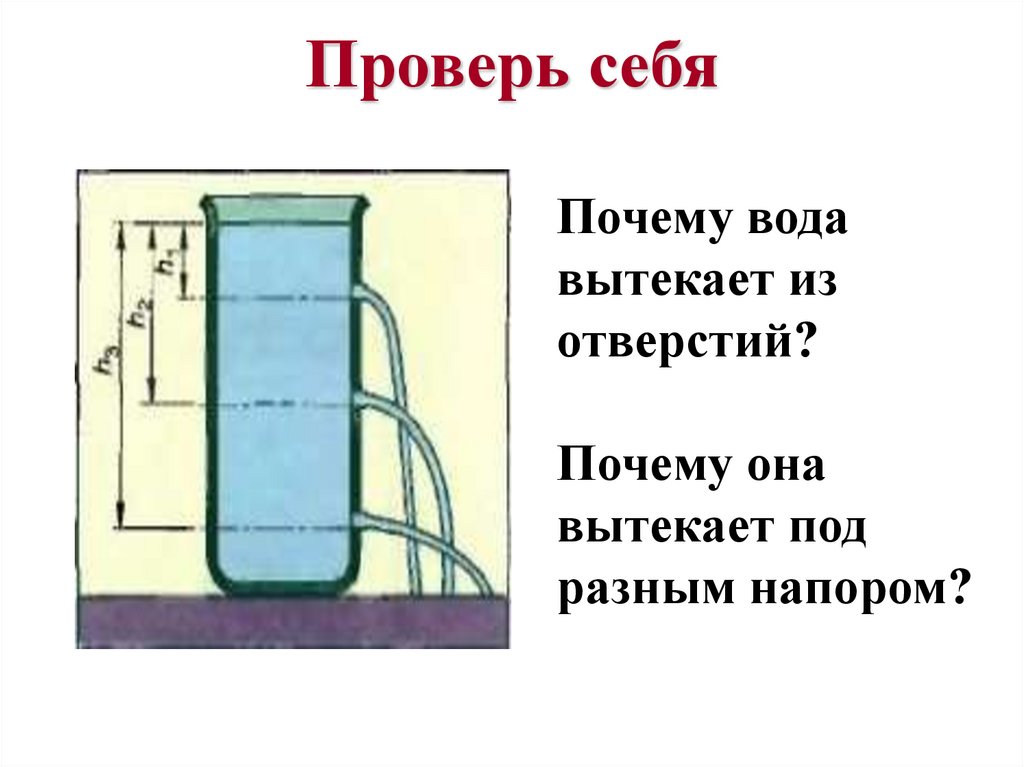 Одинаково ли давление жидкостей на дно изображенных на рисунке мензурок