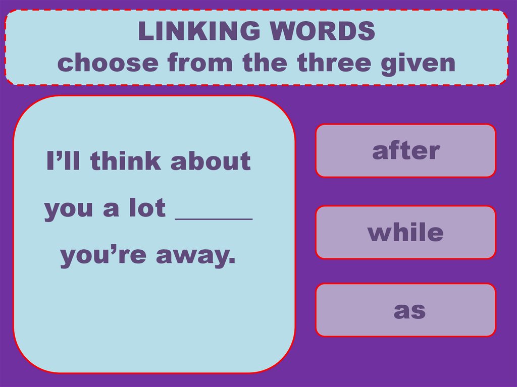 Linking words презентация