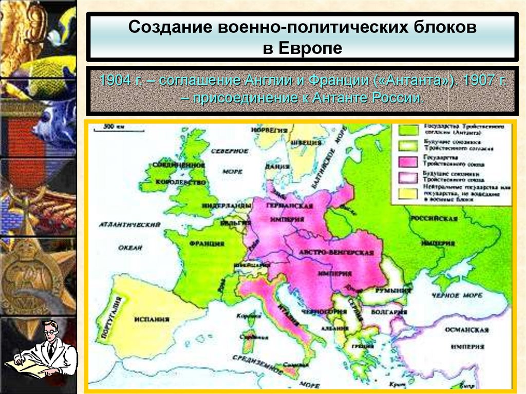 Планы военно политических блоков в европе в начале 20