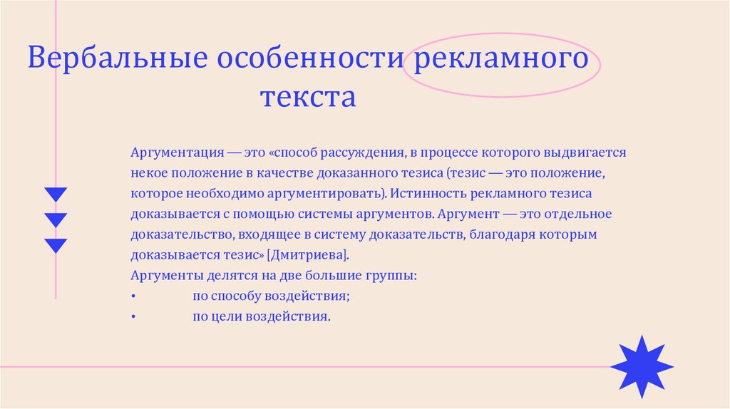 Особенности рекламного текста