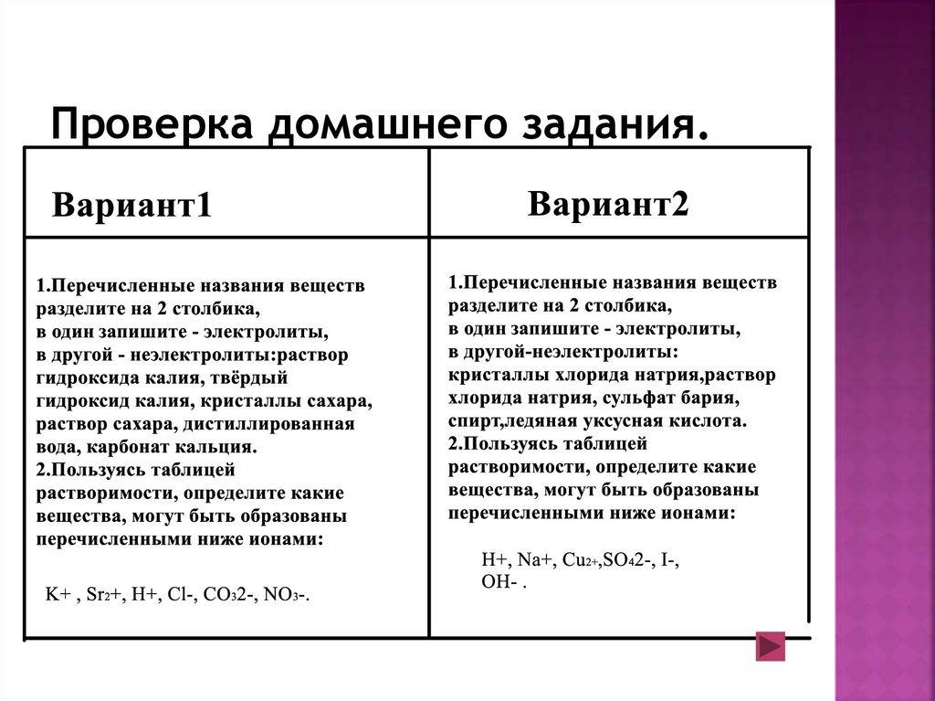 Проверка домашнего задания.