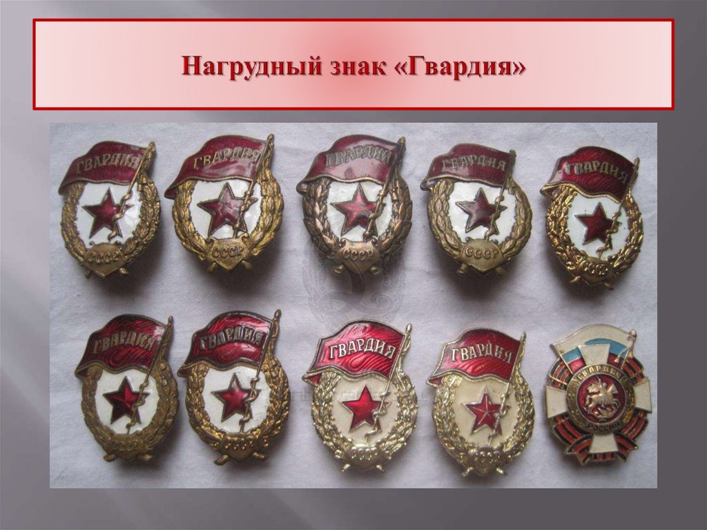 Нагрудный знак «Гвардия»