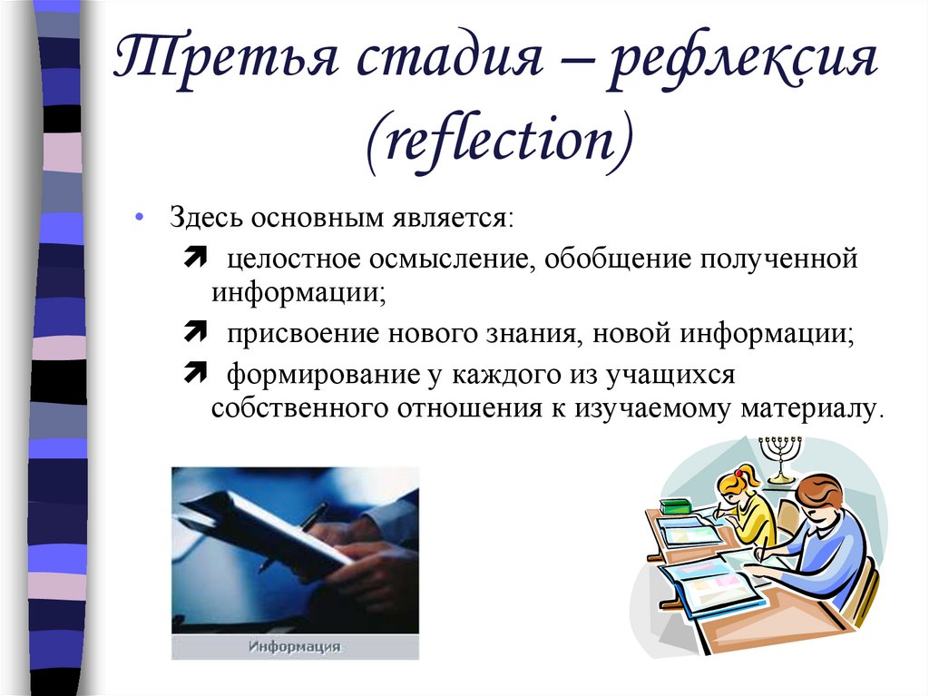 Третья стадия – рефлексия (reflection)