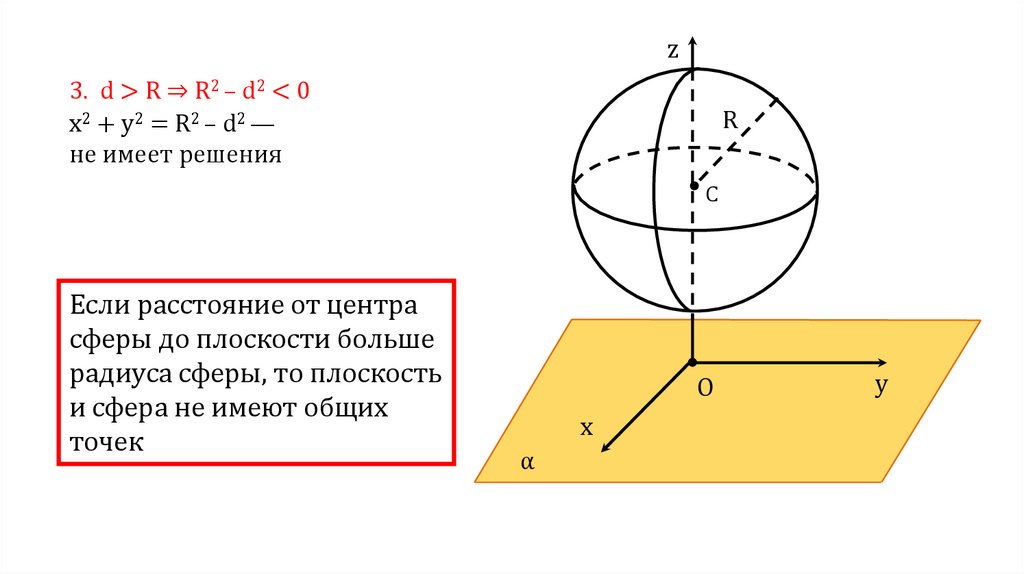 Взаимное расположение сферы и плоскости презентация 11 класс атанасян