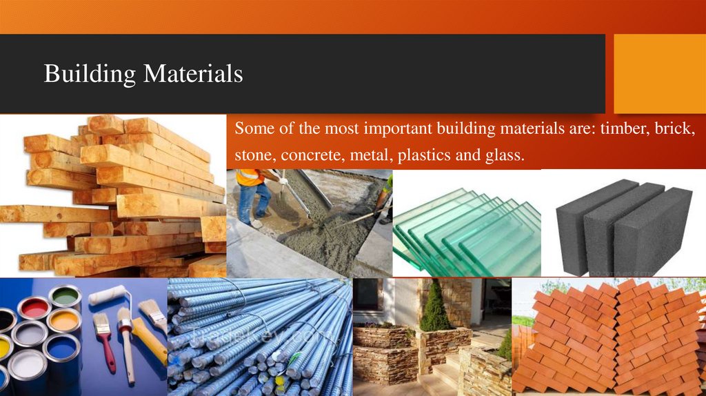 building material presentation