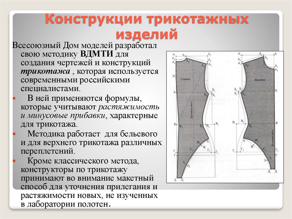 Курсовой проект по конструированию одежды