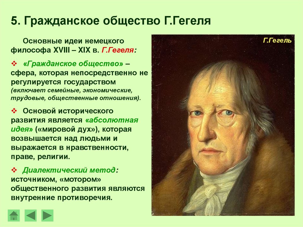 Видеть в развитие. Г Гегель основные идеи. Философ г Гегель идеи. Гегель гражданское общество. Идея гражданского общества Гегеля..