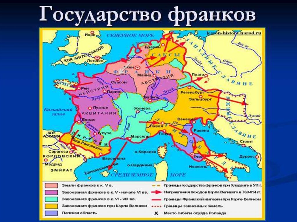 Образование франкского государства картинки