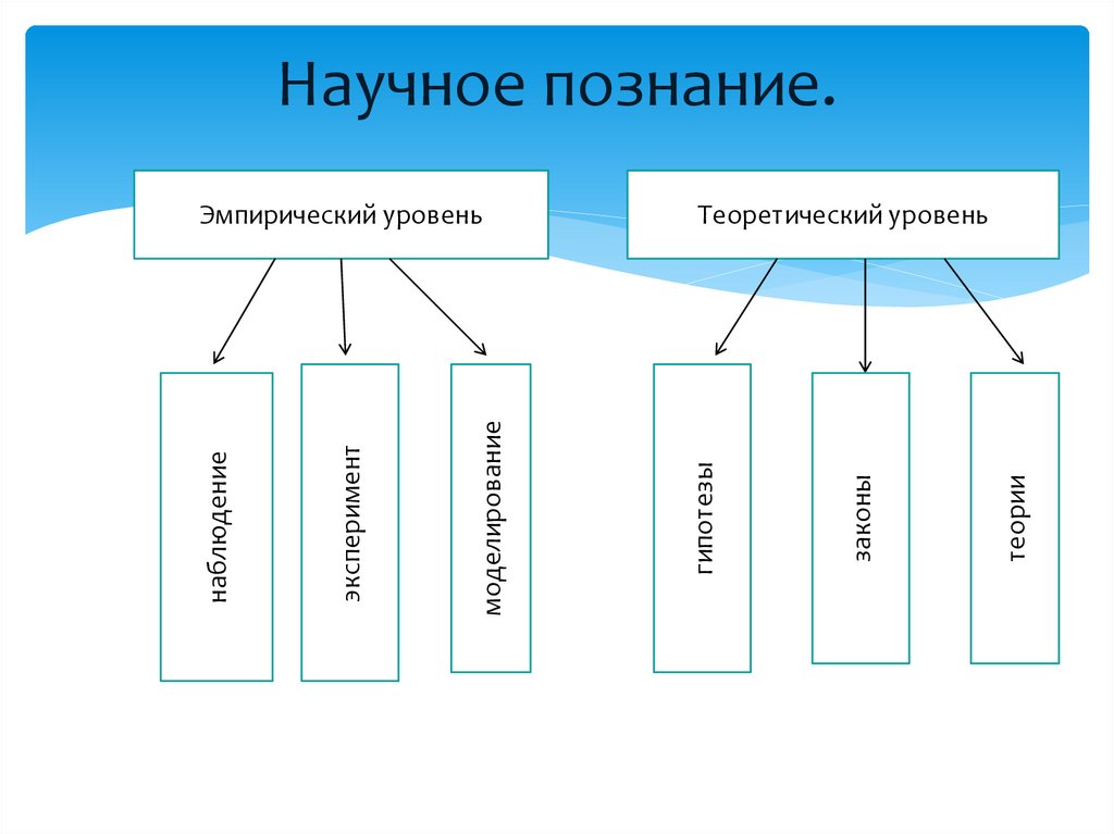 Теоретический уровень научного познания презентация