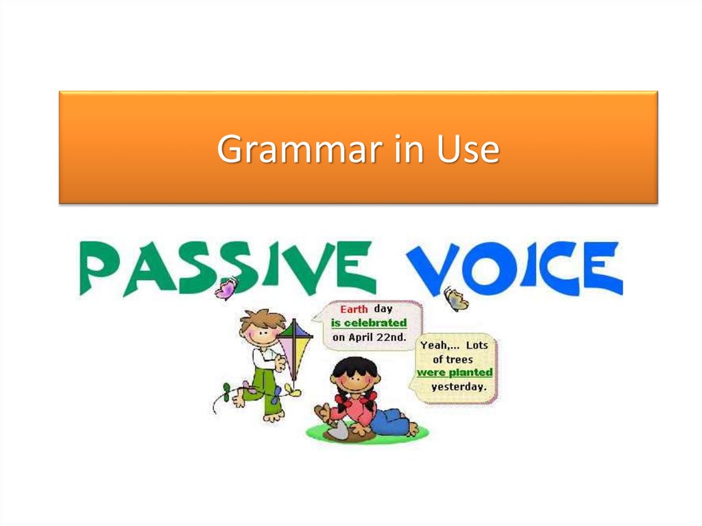 Passive voice презентация 10 класс