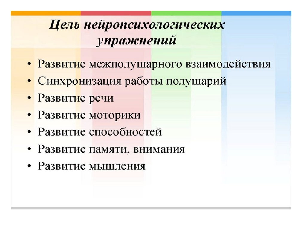 Схемы нейропсихологического обследования высших психических функций