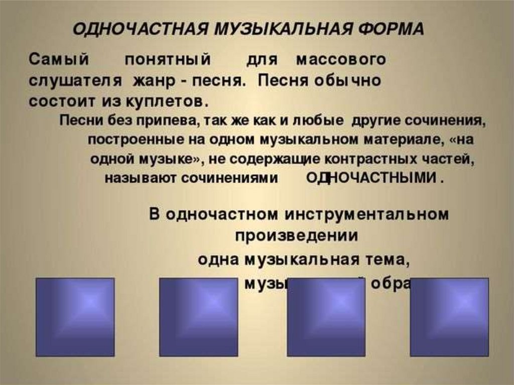 Схема простой трехчастной формы