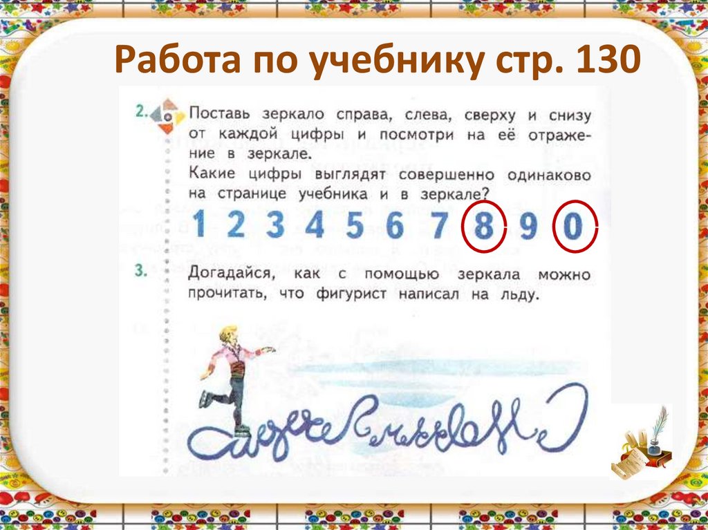 Зеркальное отражение 1 класс школа 21 века презентация