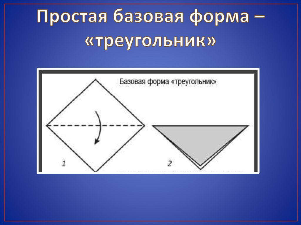 Основные формы оригами