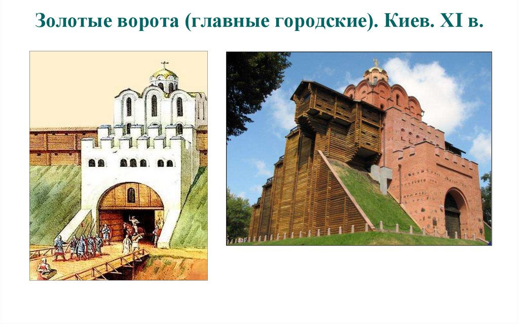 Золотые ворота (главные городские). Киев. ХI в.