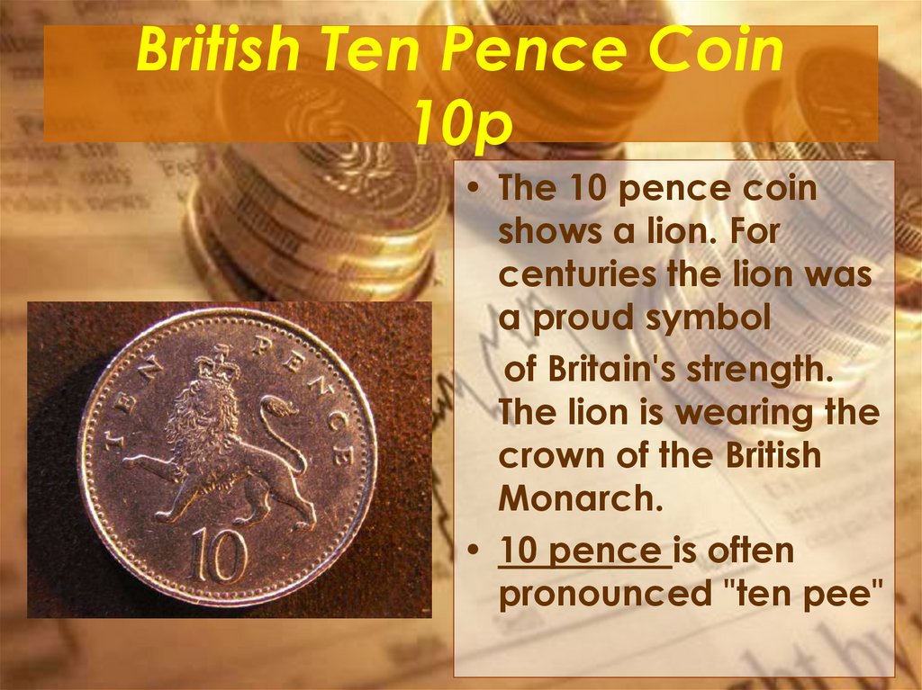 British Ten Pence Coin 10p